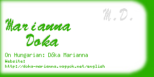marianna doka business card